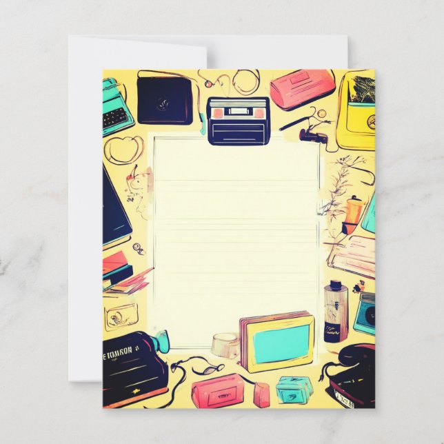 Letterhead retrô dos anos 90 (Frente)