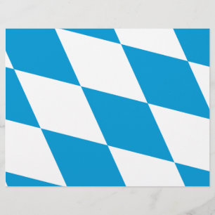 Letterhead with Flag of Bavaria, Alemanha