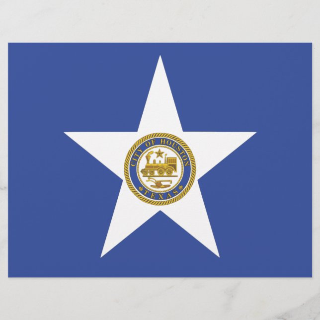 Letterhead with Flag of Houston, EUA (Frente)