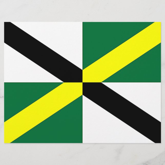 Letterhead with Flag of Monterey, Califórnia, EUA (Frente)
