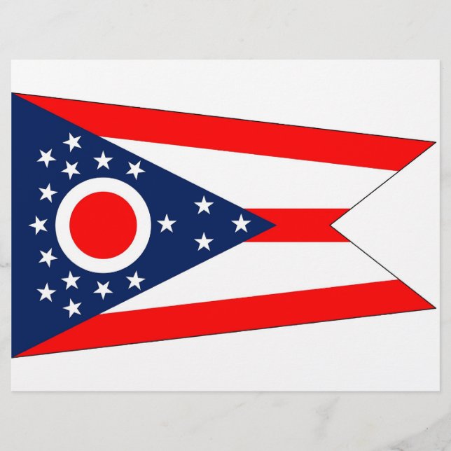 Letterhead with Flag of Ohio, EUA (Frente)