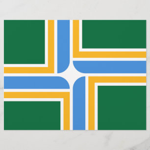 Letterhead with Flag of Portland, Oregon