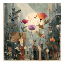 Levantamento de Sangue - Poster Solarpunk