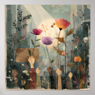 Levantamento de Sangue - Poster Solarpunk