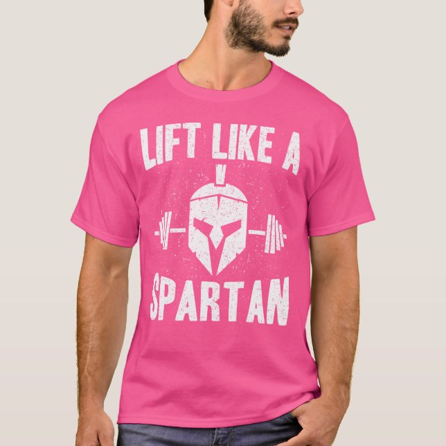 Levante Como Uma Camisa Espartana Levantando Bodyb (Frente)