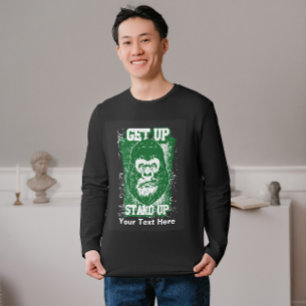 Levante-se e coloque-se na camisa