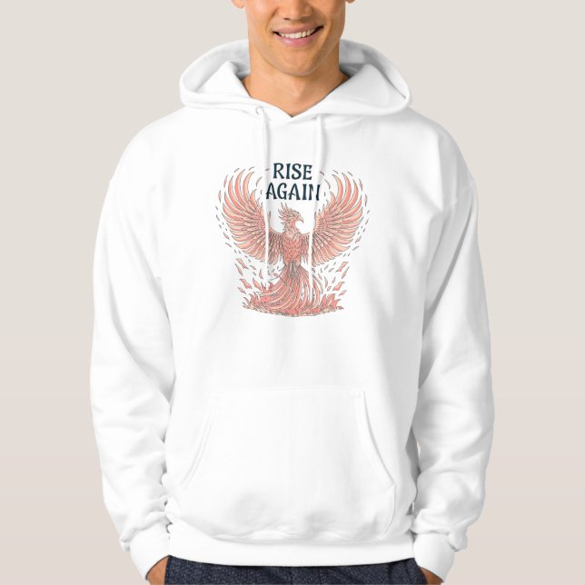 Levantem-se de novo o pullover Hoodie dos homens d (Frente)