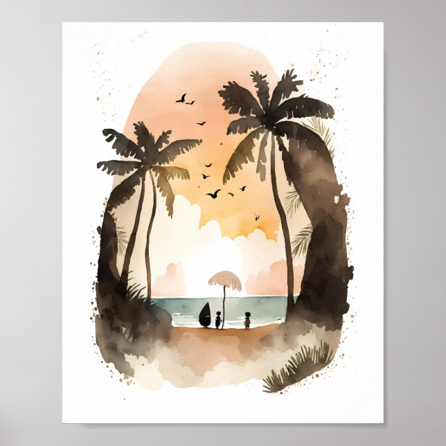 Leve-me para a Poster da Praia (Frente)