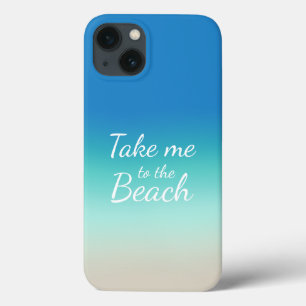 "Leve-Me Para A Praia", Moderno Ombre Azul