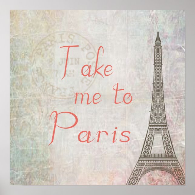 Leve-Me Para Paris Poster (Frente)