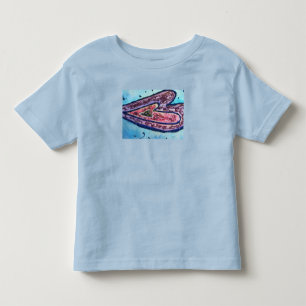 Leve Rosa Ama Corações Arte T-Shirt Personalizad