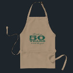 Levei 50 anos para ficar tão bem avental de churra<br><div class="desc">Levei 50 anos para ficar tão bem avental de churrasco. Avental de churrasco para 50º aniversário para homens com citação engraçada. Levei 58 anos para ficar assim. Presente para homens acima da idade; pai, tio, avô, irmão, marido etc. Número e cor da idade personalizáveis. Ideia de presente de aniversário divertido....</div>