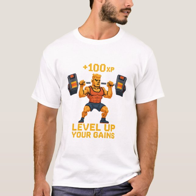 Level Up Your Gains T-Shirt (Frente)