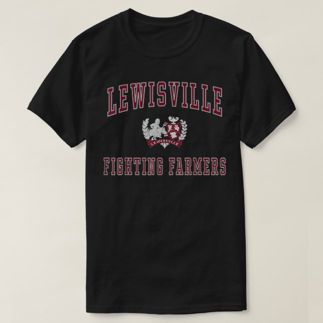 Lewisville Segundo grau Fighting Farmers T-Shirt C (Frente do Design)