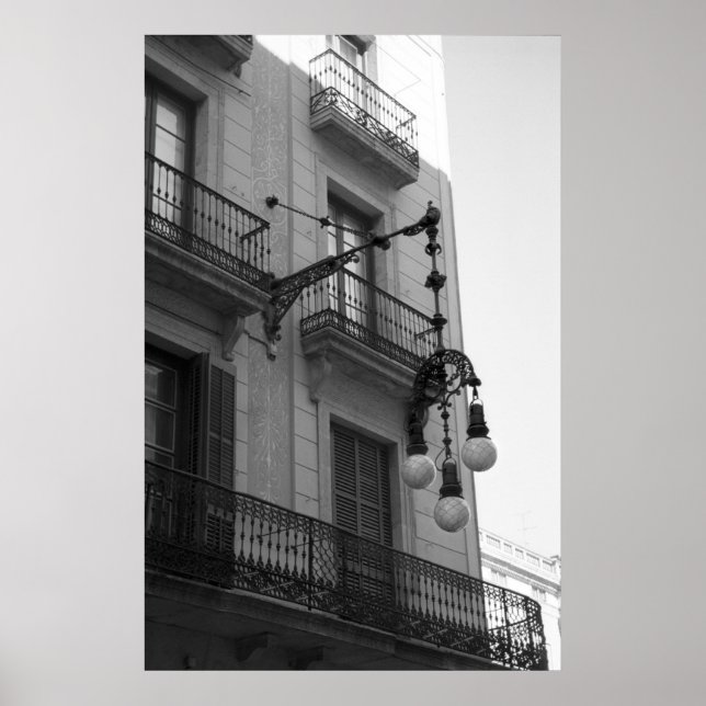 L'Exemplo de Poster Impressão (Barcelona, Espanha) (Frente)