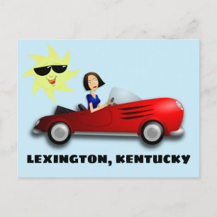 LEXINGTON, GAROTA KENTUCKY EM CARTÕES DE ARTE DE C