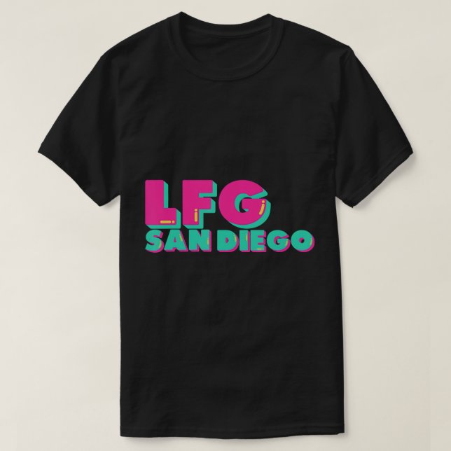 LFGSD Baseball fan San Diego Sports LFG SD T-Shirt (Frente do Design)