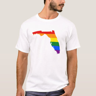 LGBT Flórida, Estado dos EUA mapa do T-Shirt