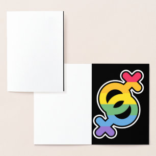 LGBT+Orgulho. Arco-íris. Cartões de agradecimentos
