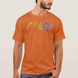 LGBT Orgulho de flor selvagem Teto Gay de Camisa d