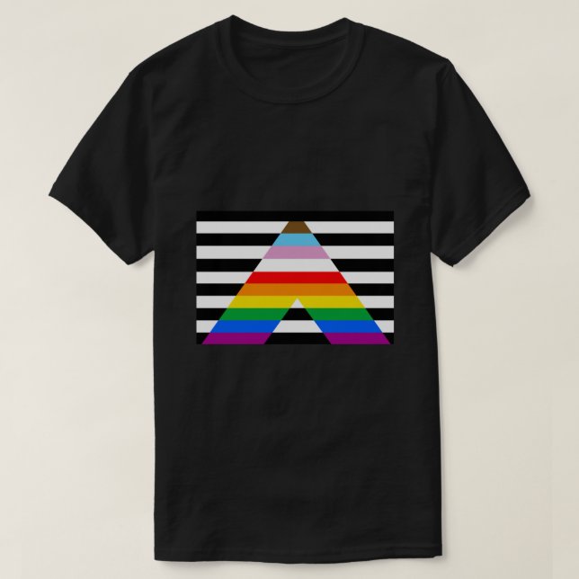 LGBTQ+ Ally Progress Pride Flag Tank Top (Frente do Design)