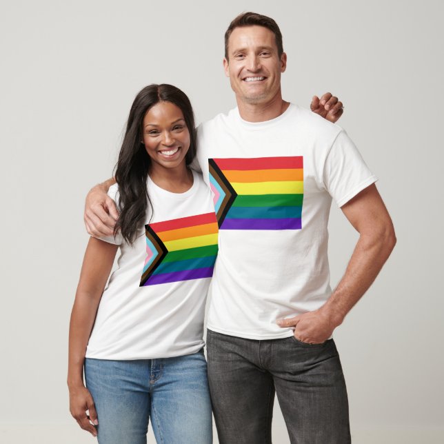 LGBTQ Flag T-Shirt (Unissex)