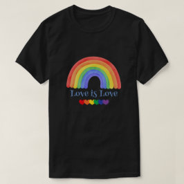 LGBTQ Love é Love Colorful Rainbow T-Shirt