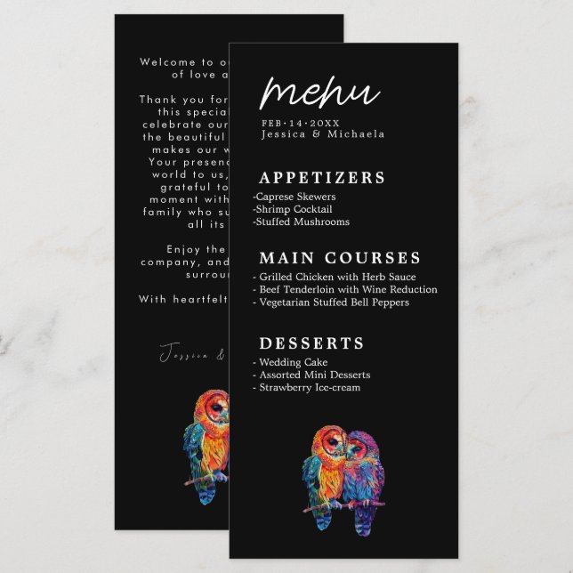 🌈 LGBTQ+ MENU + Texto Orçamento Unidade Eterna (Frente/Verso)