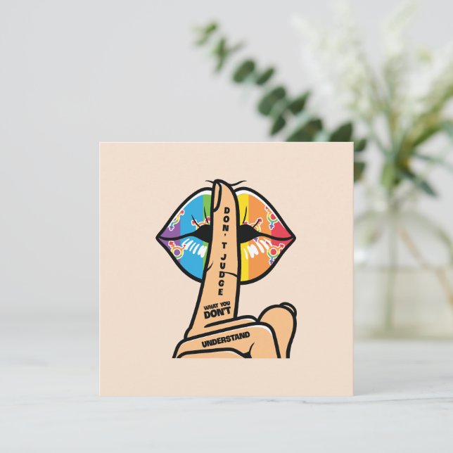 LGBTQ - Não julgue o que não entende (Em pé/Frente)
