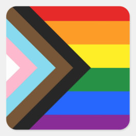 LGBTQ & Orgulho - Adesivos da Bandeira do Progress