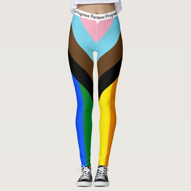 LGBTQ & Pride - Leggings de Sinalizador do Andamen (Frente)