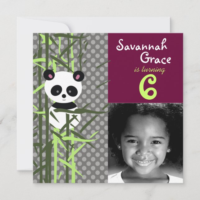 LGC| Convite Panda Peek A Boo (Frente)