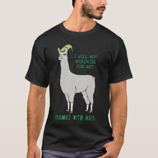 Lhamas com chapéus Carl T-Shirt Clássico