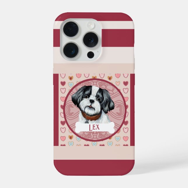 Lhasa Apso Valentine Heart iPhone 11 Pro Case  (Verso)