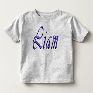 Liam, Nome, Logotipo, Toddlers Cinza T-shirt