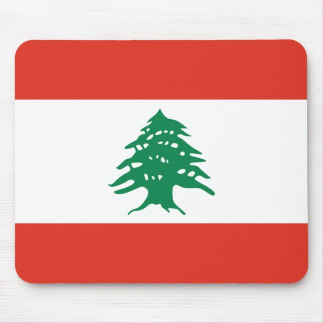 Líbano Flag Mousepad (Frente)