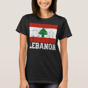 Líbano Libanês Bandeira Família Primo País Camisa