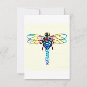 libélula azul iridescente