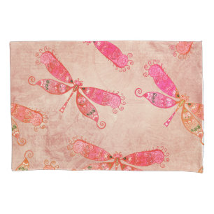 Libélulas de Boho no rosa