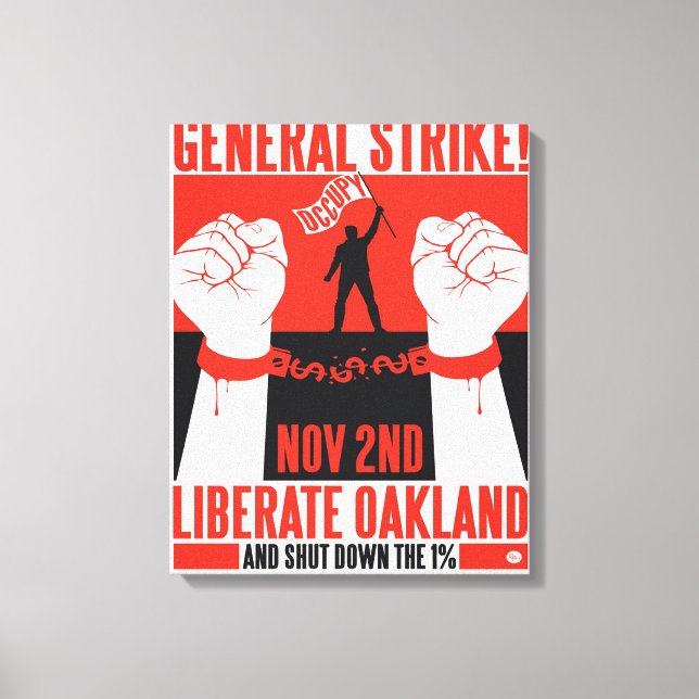 Liberate Oakland Occupy Wall Street Canvas (Frente)