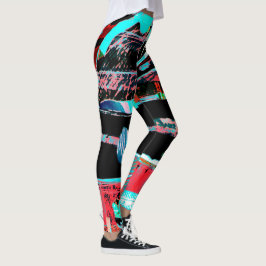 Liberdade Abstrata – Leggings Personalizadas com I