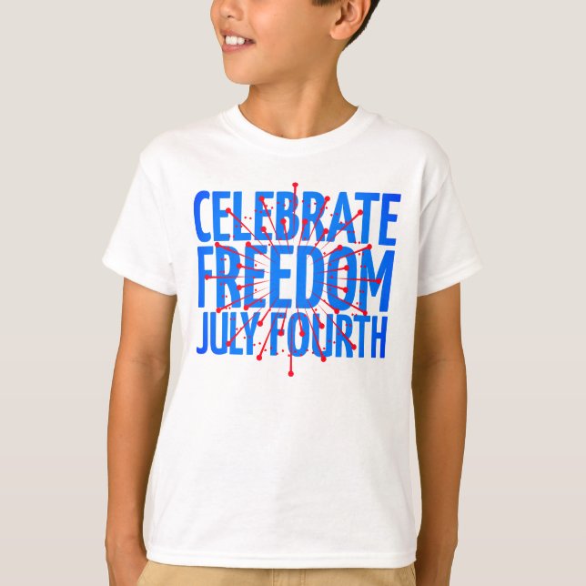 Liberdade Celebra Camisa Quarto De Crianças (Frente)