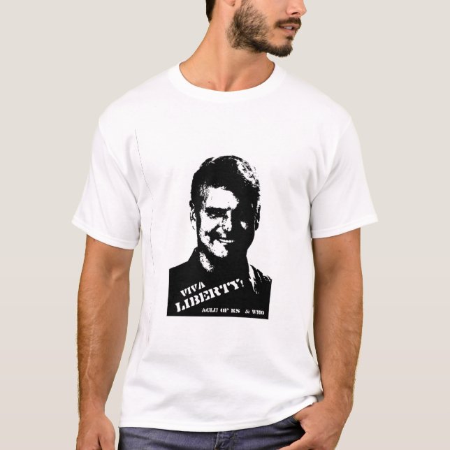 LIBERDADE de VIVA - ACLU do t-shirt da caminhada (Frente)