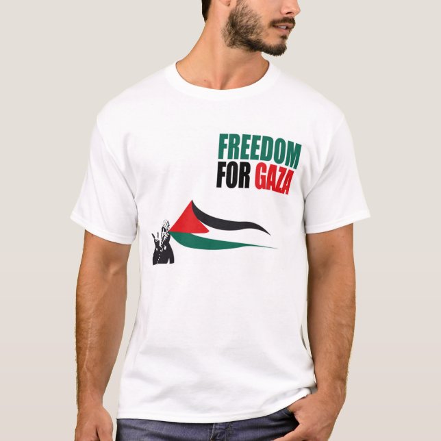 Liberdade do t-shirt de Gaza (Frente)
