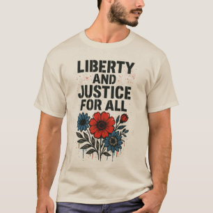 Liberdade e Justiça para Todos – Camiseta