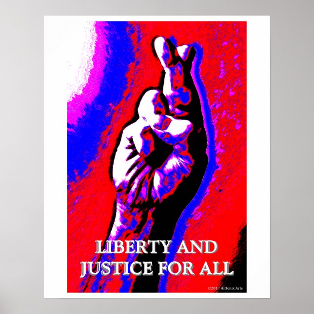 Liberdade e Justiça para todos Poster 16x20 (Frente)