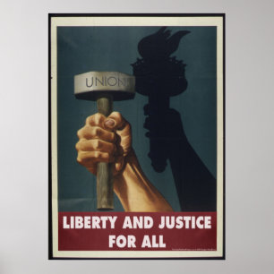 Liberdade e justiça para tudo - poster da