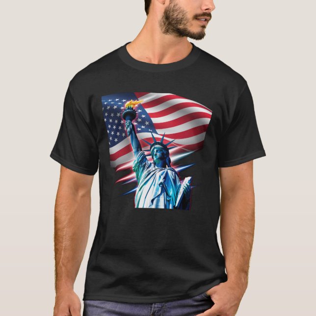 Liberdade e Liberdade: Camiseta do Orgulho America (Frente)