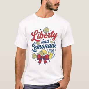 Liberdade e Limonada Camisa Patriótica de Limão Ve