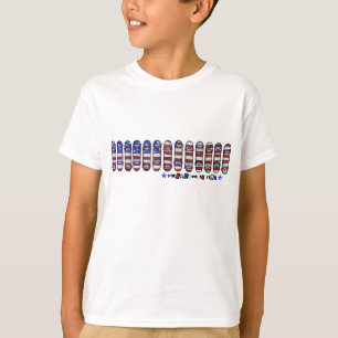 Liberdade para montar o t-shirt dos meninos
